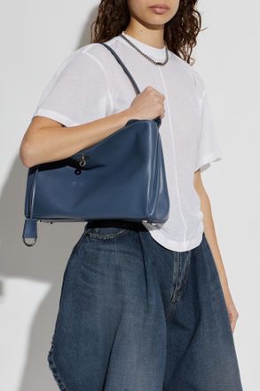 Balenciaga Rodeo Medium Hand Bag, Womens, Navy Blue