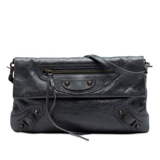 Balenciaga Pre-owned Balenciaga Chevre Motocross Classic Envelope Clutch with Strap Ladies UN8YNF06TZ23BPSP