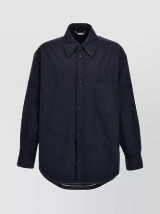 Thom Browne button-up overshirt checkered pattern