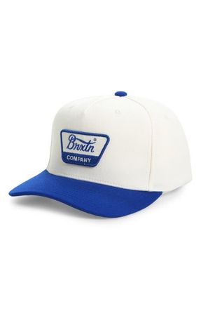 Brixton Linwood Snapback Baseball Cap in Royal/Off White at Nordstrom