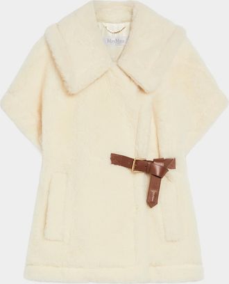 Max Mara Alpaca and Wool Teddy Cape