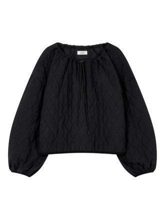 TOMBOY neck-string quilted top - Black