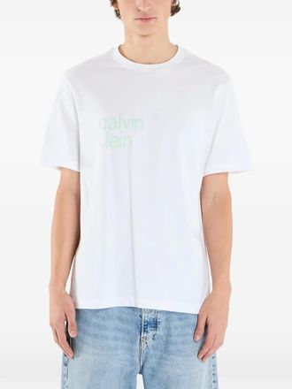 Calvin Klein graphic T-shirt - men - Cotton - L - White