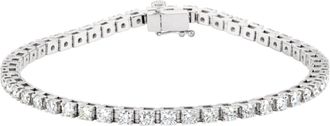 Diamond2Deal 14k Gold 3 1/2 CTW Lab-Grown Diamond Line Bracelet 7.25