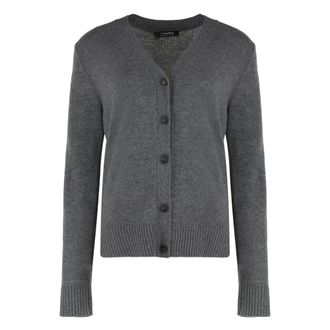Max Mara Truien & Vesten, Dames, Grijs, S, Wol, Apollo Wool Cardigan