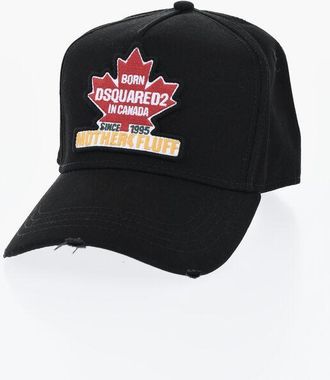 Dsquared2 Solid Color Cap with Logoed Patch size Unica