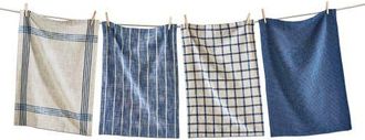Tag Canyon Woven Dishtowel Set of 4 Midnight Blue Kitchen Cloths at Nordstrom