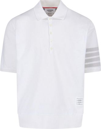 Thom Browne 4 Bar Polo Shirt - White