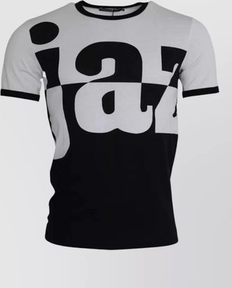 Dolce & Gabbana cotton jazz print short-sleeve t-shirt