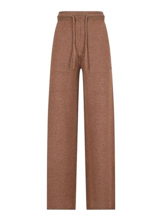 Max Mara knitted-texture drawstring trousers - Brown