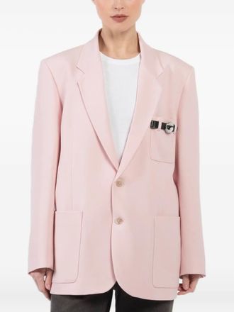 Coperni button-up blazer - women - Virgin Wool - M - Pink