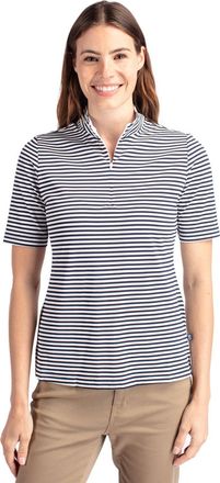 Cutter & Buck Virtue Eco Pique Stripe Recycled Womens Top