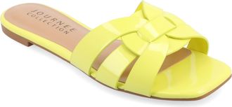 Journee Collection Women & apos;s Arrina Medium and Wide Width Flat Sandals