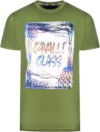 Cavalli Dooslogo Groene T-shirt