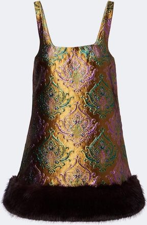 Retrof&ecirc;te Retrof&ecirc;te Sulvie brocade minidress