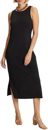Tommy Bahama Darcy Ottoman Midi Dress in Black at Nordstrom, Size X-Large