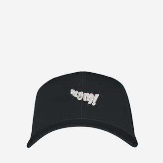 Msgm S6MSJUBC219 Logo-Embroidered Cotton Baseball Cap - Black