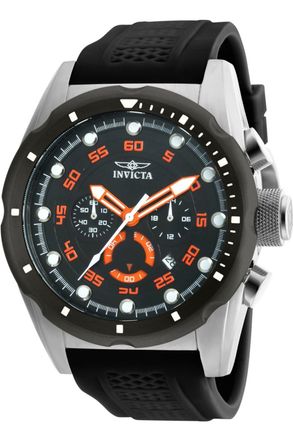 Invicta Speedway 20305 Heren Horloge - Quartz Uurwerk - Roestvrij Staal met zwarte Wijzerplaat - 50mm