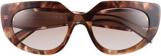Prada 53mm Oval Sunglasses in Tortoise/brown at Nordstrom