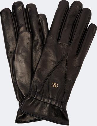 Valentino Garavani VLogo leather gloves
