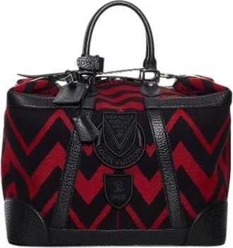 Louis Vuitton Vintage, unisex, Rood, ONE Size, Wol, Pre-owned Grimaud Vail Blanket Bag
