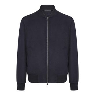 low brand Bomber Jackets, male, Blue, XL, LOW Brand Coats Blue