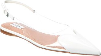 Alaia Ala&iuml;a Le Coeur Vinyl & Patent Slingback Flat
