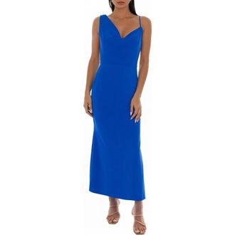 Bebe Airflow Cowl Neck Maxi Dress in Royal at Nordstrom Rack, Size X-Large