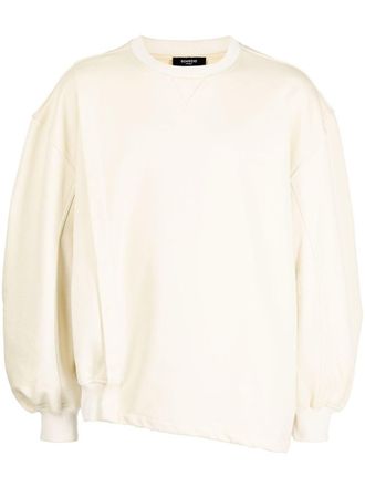 Songzio asymmetric crewneck sweatshirt - Yellow