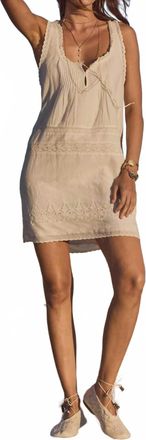 SPELL Maiden Lace Mini Dress In Antique White