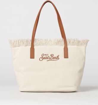 MC2 Saint Barth Borsa in cotone con logo ricamato