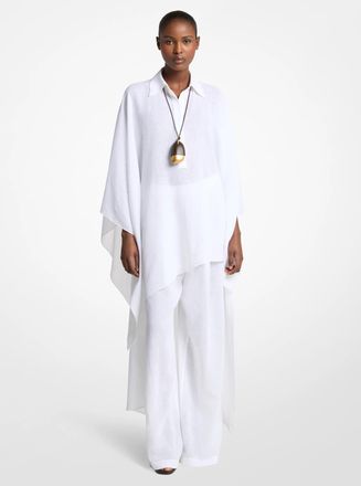 Michael Kors Linen Gauze Asymmetric Caftan