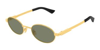 Bottega Veneta BV1470S 004 Mens Sunglasses Gold Size 52
