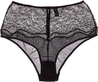 Kiki De Montparnasse Kiki De Montparnasse La Follie Lace Galloon High-Waist Silk-Trim Panty