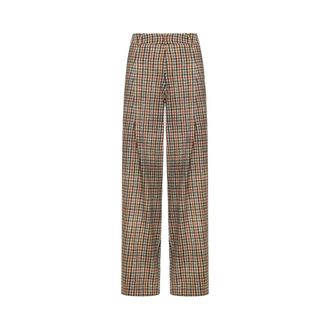 Pierre-Louis Mascia Beatex Wide Broeken - Dames - Wijde Broeken - Veelkleurig - XL - Wol - Broeken
