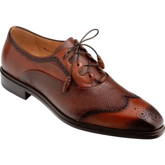 Mezlan Nord Wingtip Oxford in Cognac at Nordstrom, Size 11.5