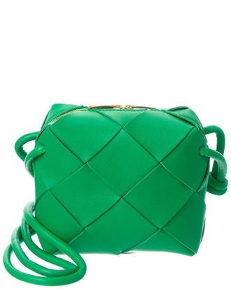 Bottega Veneta Cassette Mini Intrecciato Leather Camera Bag
