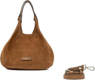 Gianni Chiarini Dua Leather Mini Hobo Bag in Caramel at Nordstrom