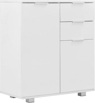 vidaXL Sideboard High Gloss White 71x35x80 cm Engineered Wood Vidaxl