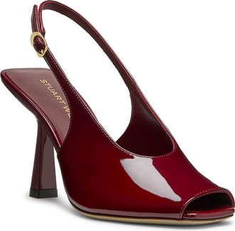 Stuart Weitzman Val Slingback 85 Sandal in Rosewood at Nordstrom, Size 10