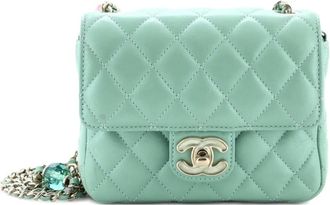 Chanel Candy Heart Flap Bag Quilted Lambskin Mini shoulder bag - Groen