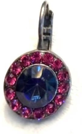 Mariana Womens Drop Earring In Fuchsia / Dark Blue