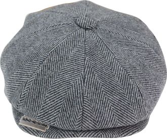 Infinity Leather Peaky Blinders Tweed-hoed voor heren met scheermesje