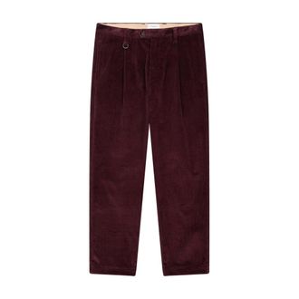 Paolo Pecora Heren, Broeken, Rood, Maat: XS Corduroy