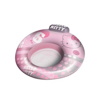 Trade Shop Trade Shop - Poltrona Poltroncina Gonfiabile Mare 2 In 1 Con Poggiatesta 104 Cm Hello Kitty