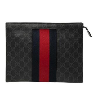 Gucci Pre-owned Clutches, female, Black, Size: ONE SIZE Pre-owned Canvas Clutch