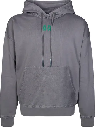 44 Label Group Muted Grey Green Graphic Hoodie