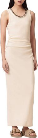 AllSaints Lucy Sleeveless Body-Con Dress in Mallow White at Nordstrom, Size 12 Us
