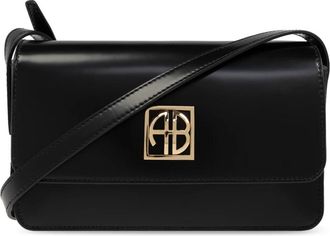Anine Bing Elly Crossbody Bag - Dames - Schoudertassen - Zwart - ONE Size - Leer - Tassen