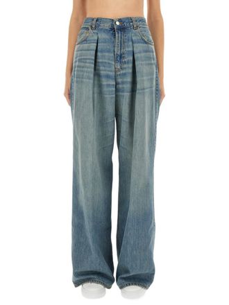Haikure Blue Loose High Rise Jeans